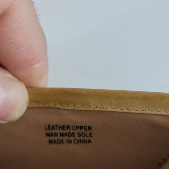 True Religion Hathaway Camel Leather Women's Pump Heels - Picture 14 of 15